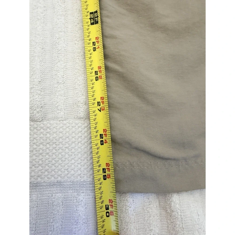 The North Face Womens Cargo Pants Size 8 Convertible Hiking Nylon Tan - Picture 11 of 16